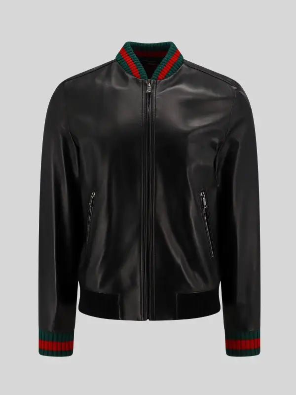 Adam Devine Gucci Leather Jacket