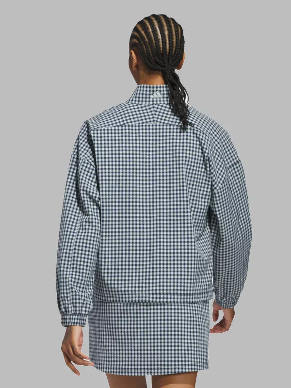 Adidas Gingham Checked Blue Jacket