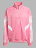 Adidas Inter Miami CF Originals Half-Zip Crew Sweatshirt Pink