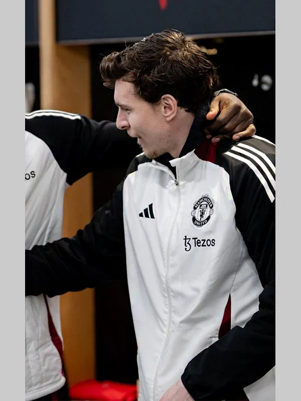 Adidas Man United Presentation Jacket White