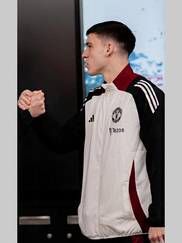Adidas Manchester United Presentation Jacket White
