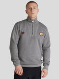 Adidas Manchester United Terrace Icons Quarter Zip Jacket Grey