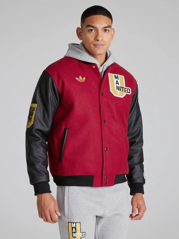 Adidas Manchester United VRCT Jacket Red and Black