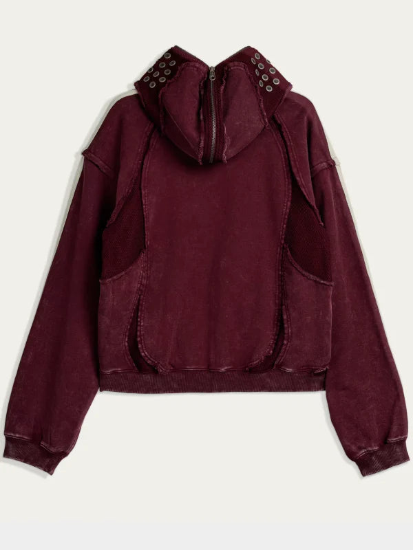 Adidas Originals Thug Club Teamgeist Hooded Zip-Up Jacket Maroon