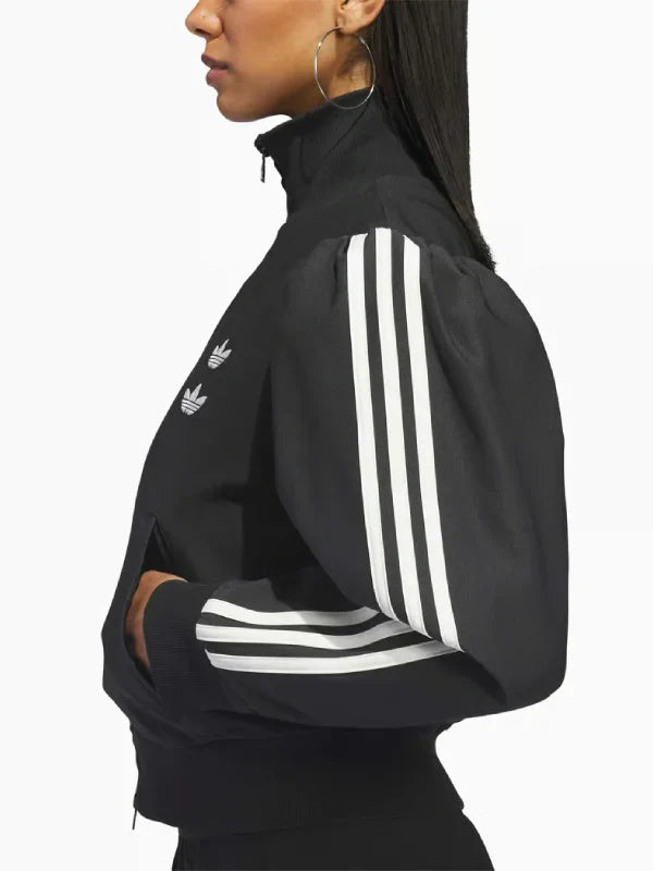 Adidas Originals x Willy Chavarria Women's Zip-Up Sweatshirt Black
