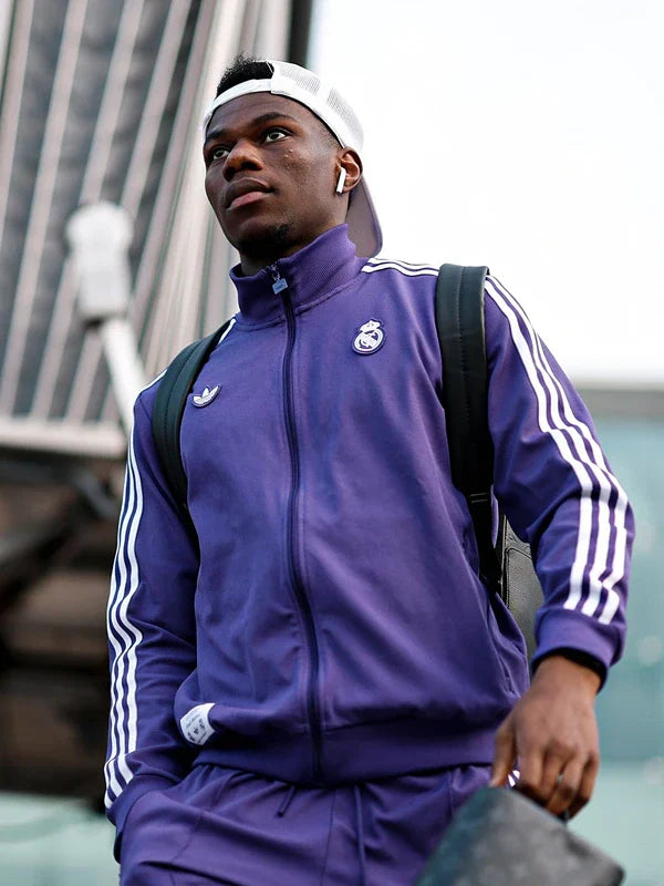 Adidas Real Madrid Terrace Icons Jacket Purple