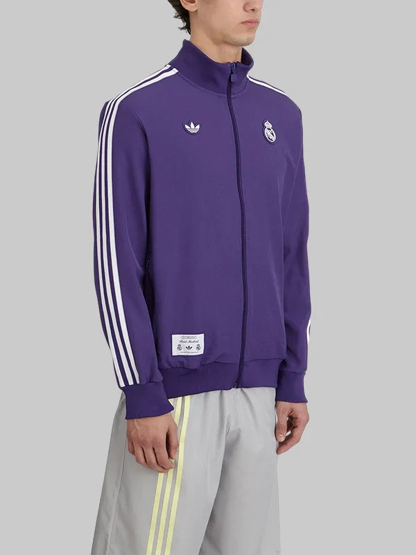 Adidas Real Madrid Terrace Icons Track Jacket Purple