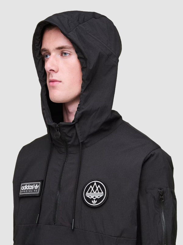 Adidas SPZL F.C. Smock Quarter-Zip Jacket Black