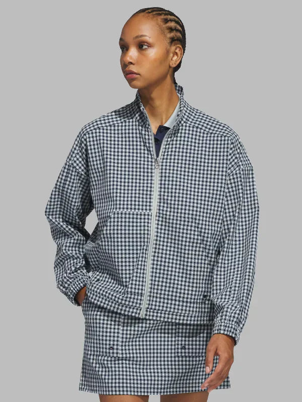 Adidas Ultimate365 Gingham Jacket Blue