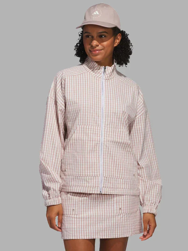 Adidas Ultimate365 Gingham Jacket Brown