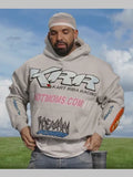 Adin Ross Live Stream Drake KRR Kart Riba Racing Hoodie Grey