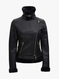 Agnes Women's Black Leather Jacket