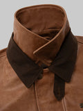 Aime Leon Dore Brown Aviator Leather Jacket