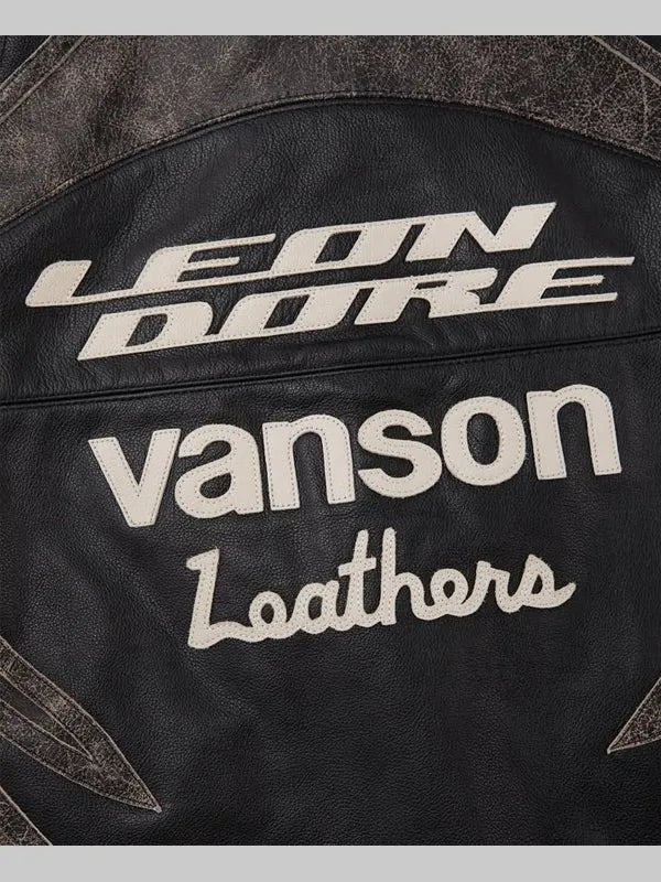 Aime Leon Dore x Vanson Leather Jacket Black