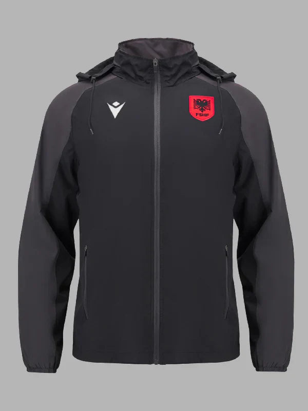 Albania FSHF 2024-25 Adult Training Raincoat Black