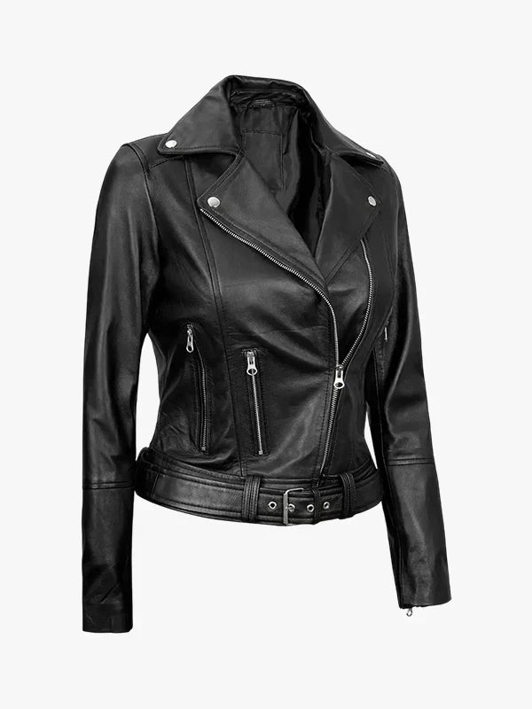 Aldo Womens Asymmetrical Leather Jacket