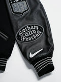 All The Right x New York Jets Gotham City Football Varsity Jacket