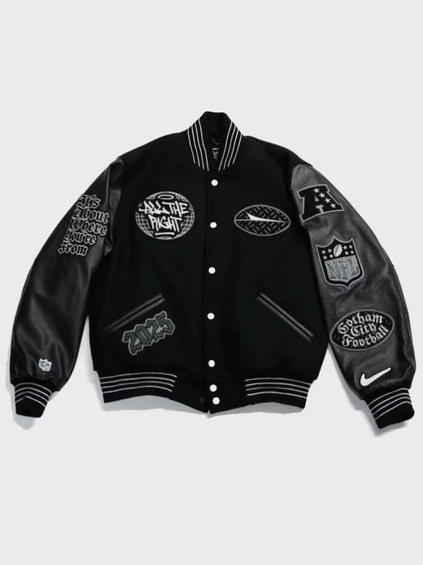 All The Right x New York Jets Rivalry Jacket Black
