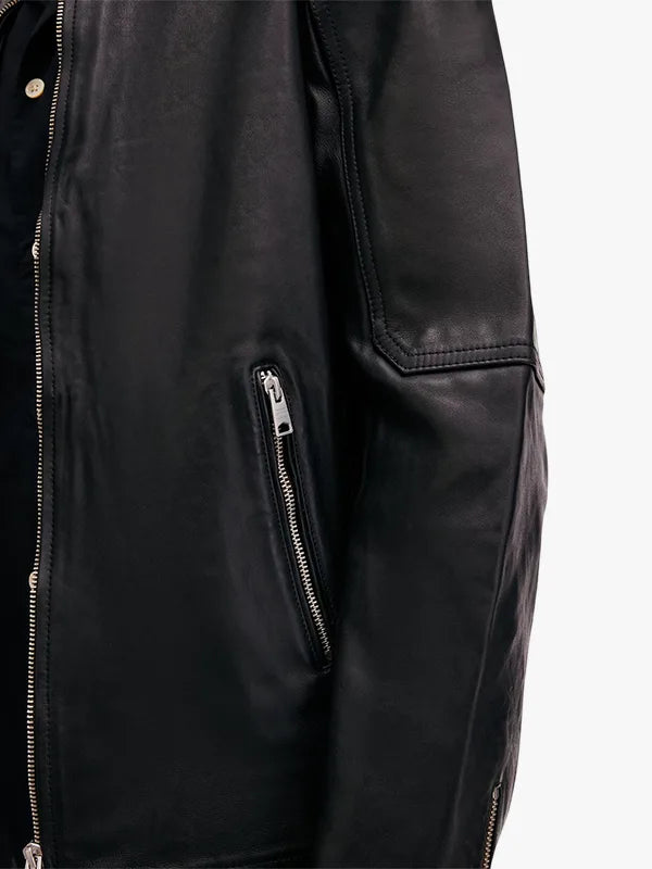 Allsaints Cora Leather Jacket Black