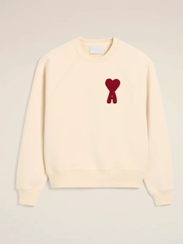 Ami_Paris_Sweatshirt_Cream