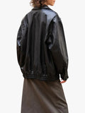 Amrika Leather Tessa Loose-Fit Leather Jacket
