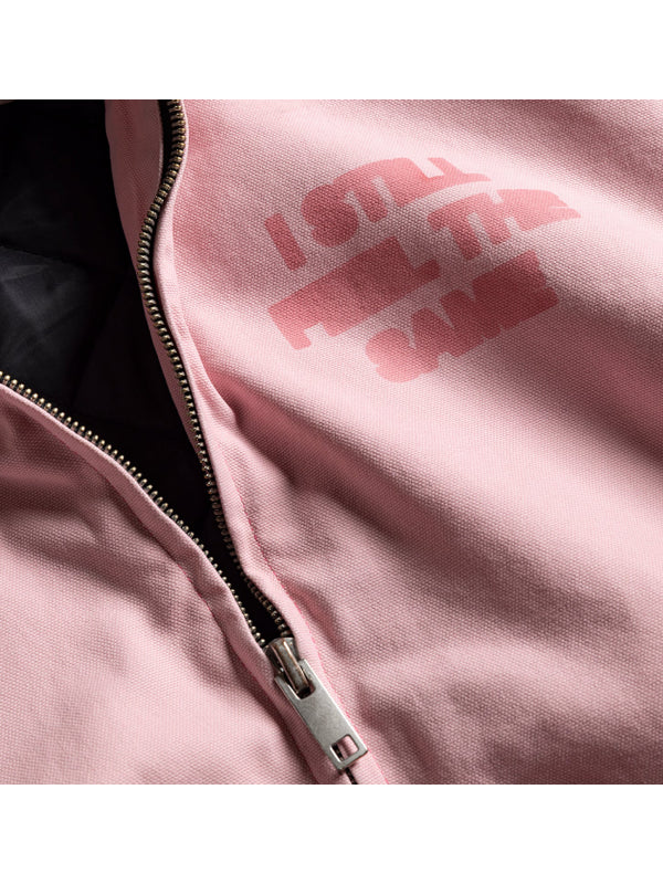 Anti Social Social Club Missing Pink Hooded Work Jacket