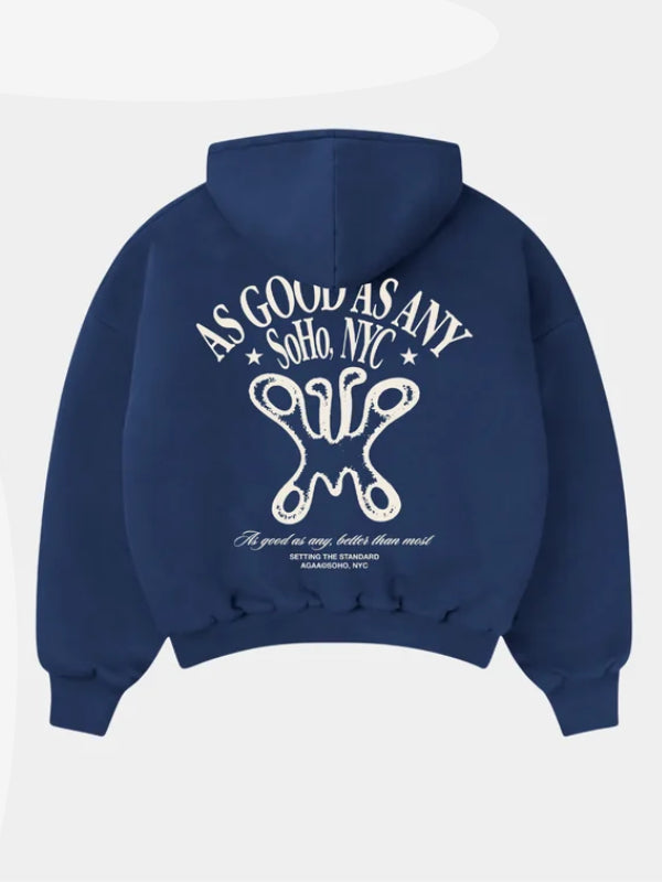 As Good As Any Navy Hoodie