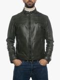 Avatar Men Biker Green Jacket