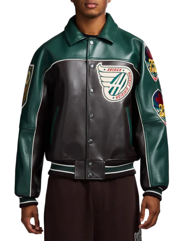 Avirex Canadian Division Leather Jacket