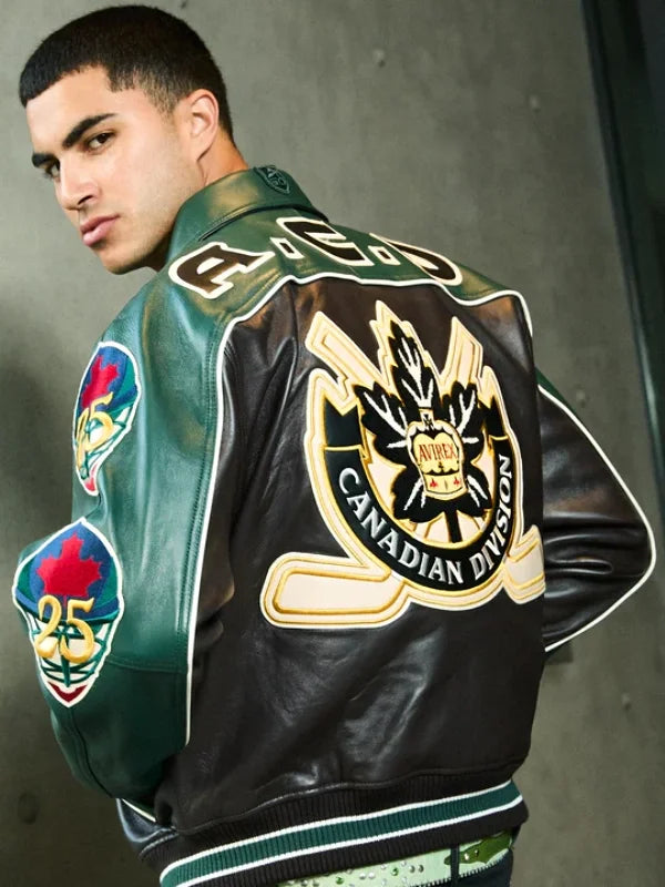 Avirex Canadian Division Hockey Leather Jacket