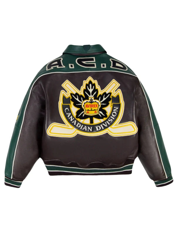 Avirex Canadian Division Premium Leather Jacket