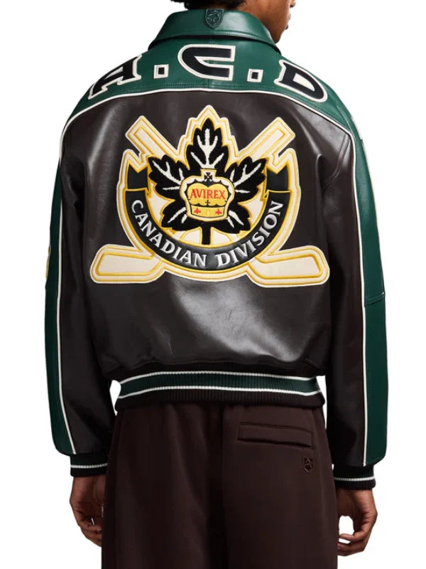 Avirex Hockey Canadian Division Leather Jacket