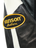 Awake NY Vanson Skeleton Leather Jacket Black