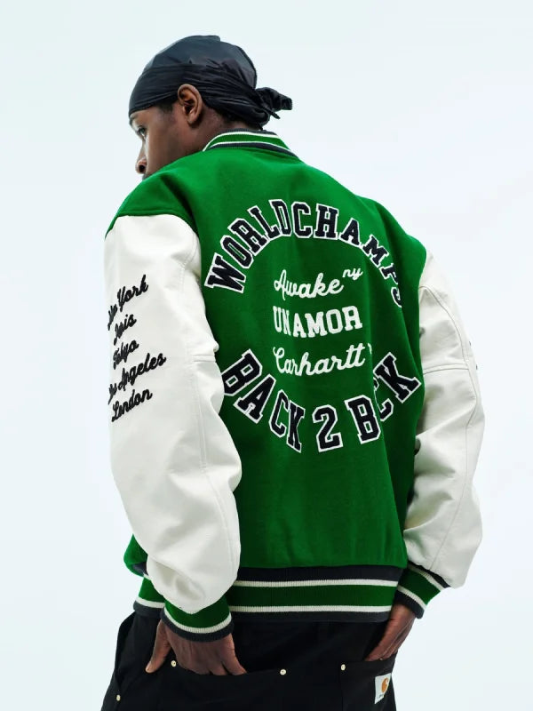 Awake NY x Carhartt Teddy Varsity Jacket