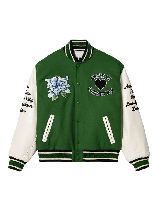 Awake NY x Carhartt WIP Teddy Jacket Green