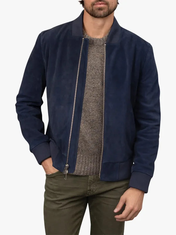 Bagatelle Suede Bomber Jacket