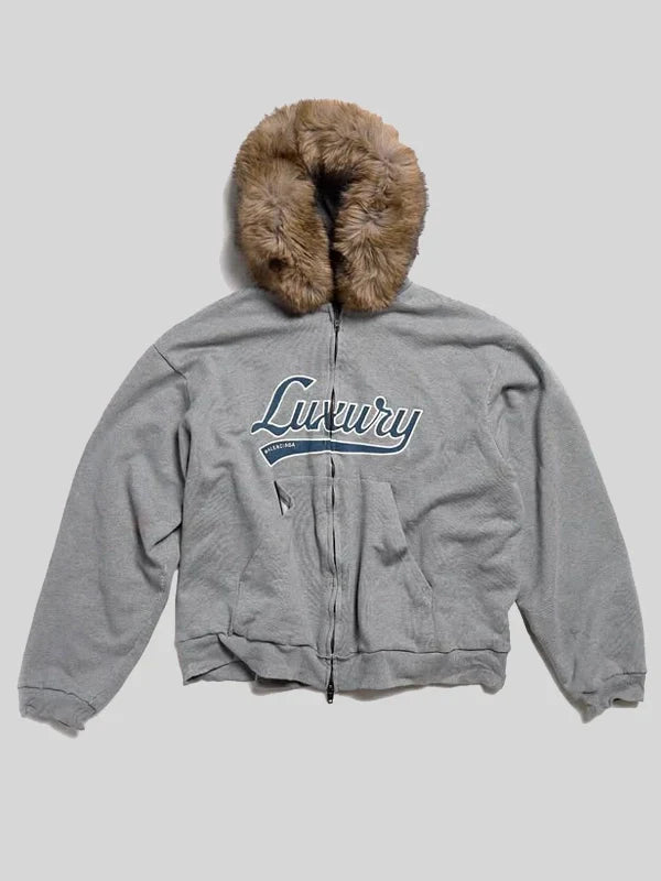 Balenciaga Luxury Hoodie Grey