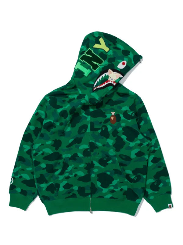 Bape x Stray Kids Shark Full Zip Hoodie