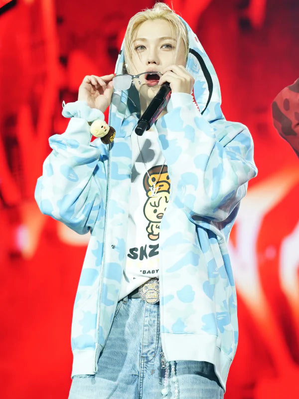 Bape x Stray Kids Full Zip Hoodie