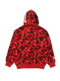 Bape x Stray Kids Wolf Chan Shark Full Zip Hoodie Red