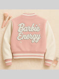 Barbie Energy Varsity PInk Jacket