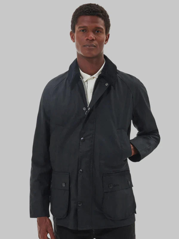 Barbour Ashby Waxed Jacket Black