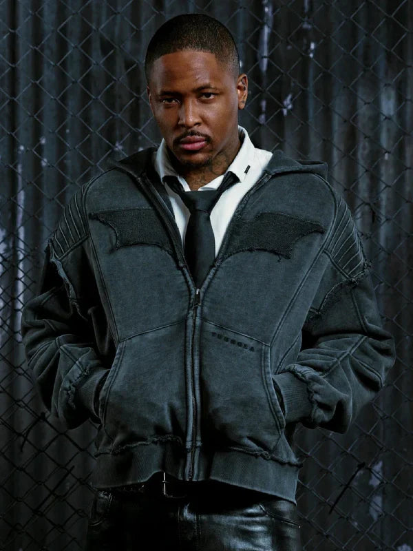 Batman Armored Zip-Up Hoodie YoungLA