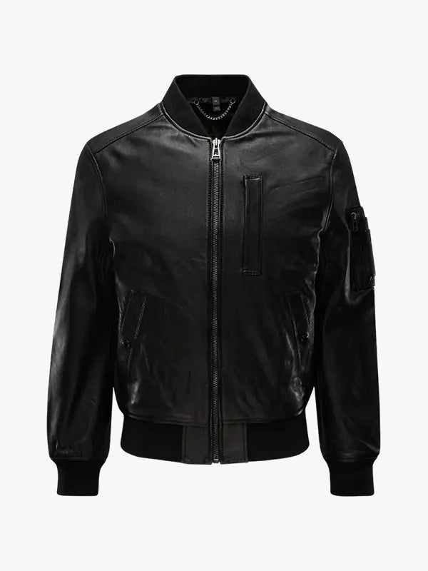 Belstaff Leather Blouson Marker Black Jacket