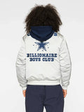 Billionaire Boys Club x Dallas Cowboys Grey Satin Jacket