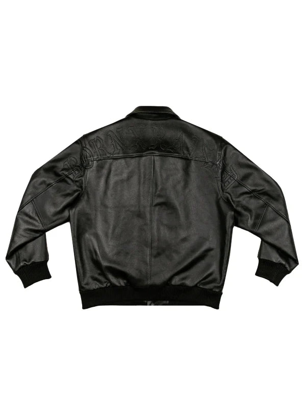 Born x Raised Leather Jacket Black