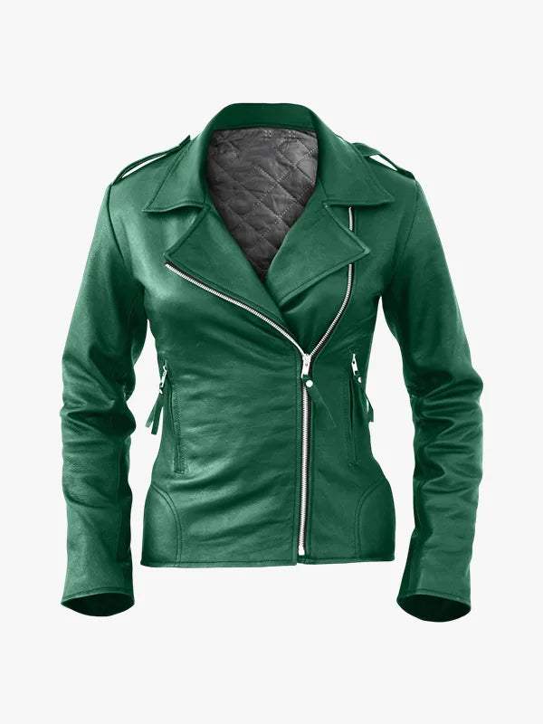 Brando Green Biker Jacket