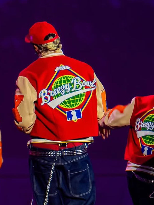 Breezy Bowl Red Jacket Chris Brown