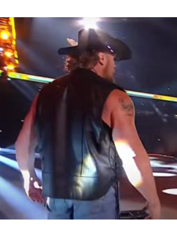 Brock Lesnar 2025 SummerSlam Black Leather Vest