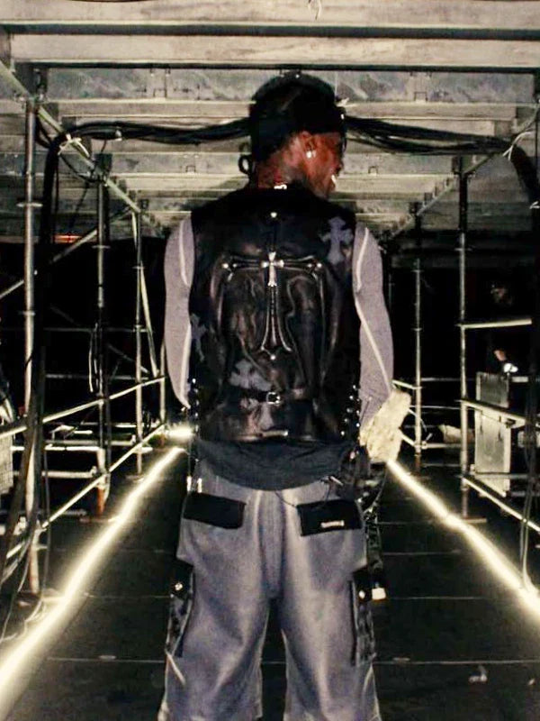Buy_Travis_Scott_Chrome_Hearts_Black_Cross_Leather_Vest_